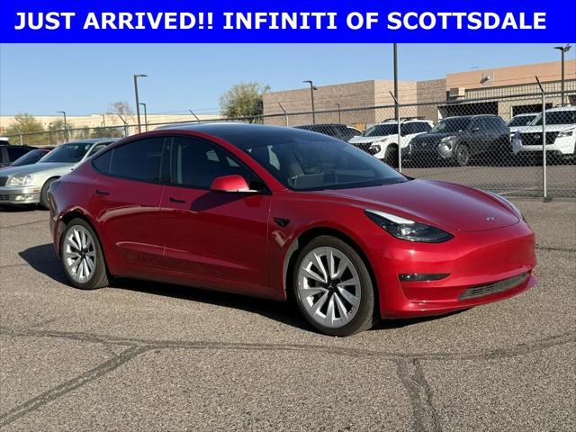 used 2022 Tesla Model 3 car, priced at $22,490