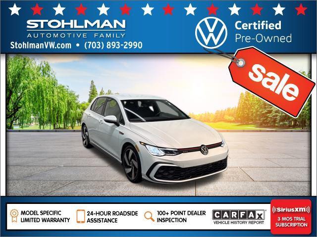 used 2022 Volkswagen Golf GTI car, priced at $25,400