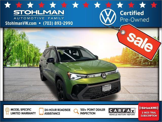 used 2025 Volkswagen Taos car, priced at $25,900