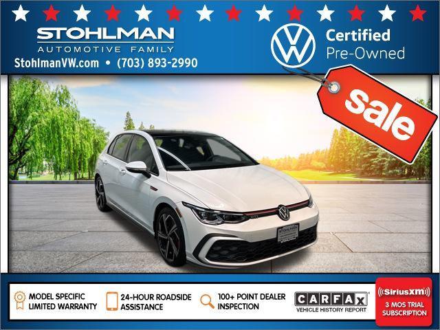 used 2024 Volkswagen Golf GTI car, priced at $31,400