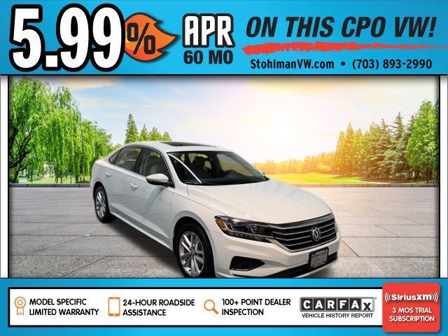 used 2020 Volkswagen Passat car, priced at $17,742