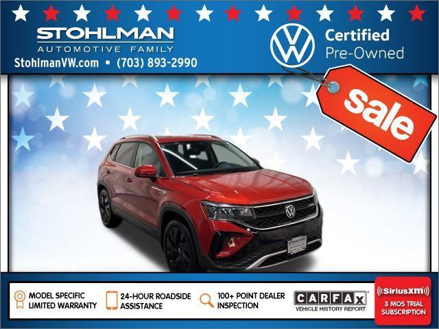 used 2024 Volkswagen Taos car, priced at $27,515
