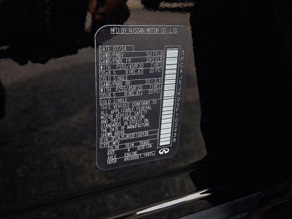new 2025 INFINITI QX55 car, priced at $51,201