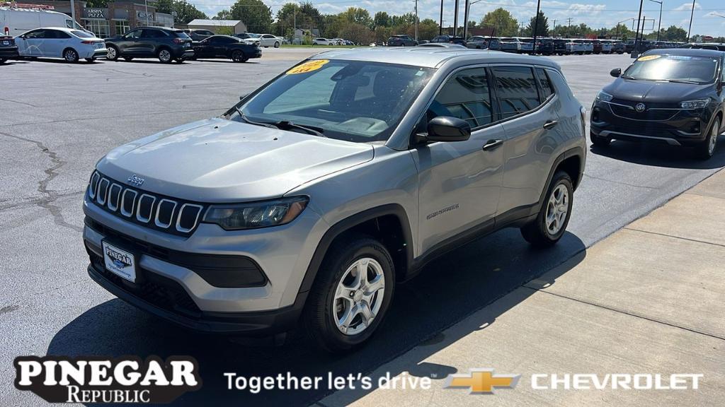 used 2022 Jeep Compass car, priced at $18,713