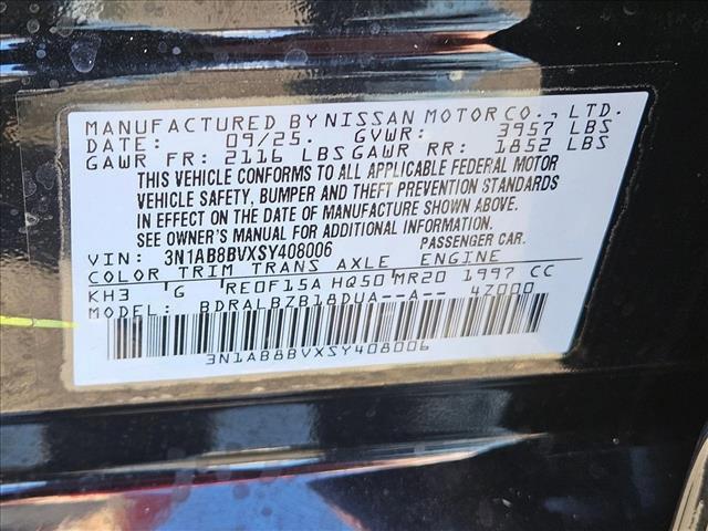 new 2025 Nissan Sentra car, priced at $20,097