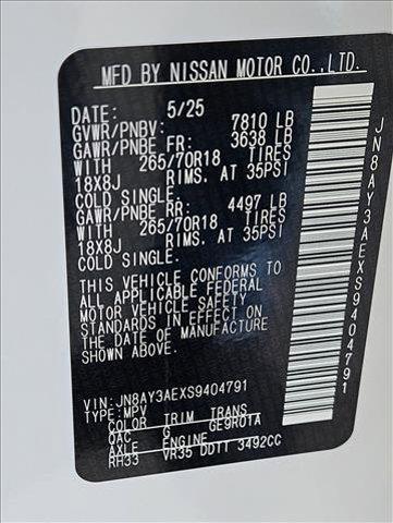 new 2025 Nissan Armada car, priced at $58,495