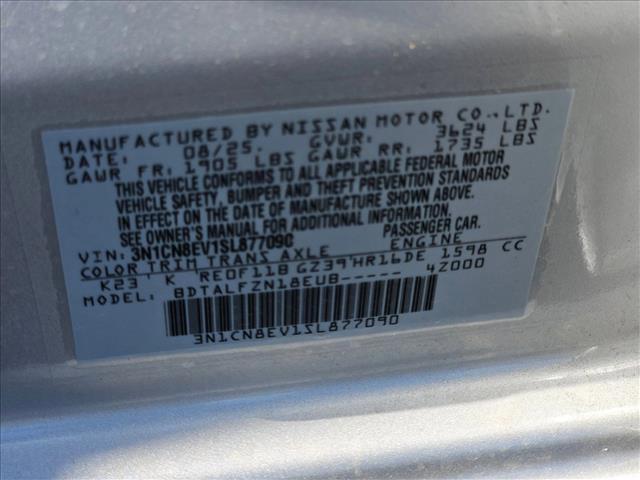 new 2025 Nissan Versa car, priced at $18,145