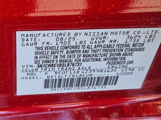 new 2025 Nissan Versa car, priced at $18,745