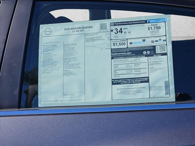 new 2025 Nissan Sentra car, priced at $20,495