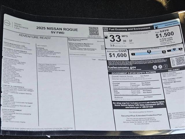 new 2025 Nissan Rogue car, priced at $32,665