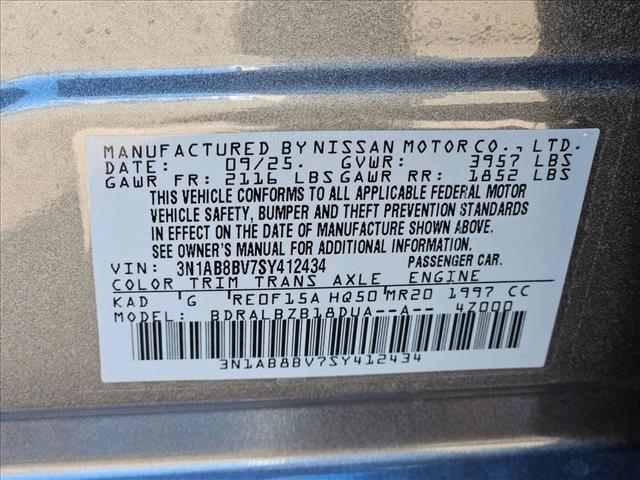 new 2025 Nissan Sentra car, priced at $20,495