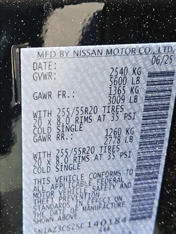 new 2025 Nissan Murano car, priced at $42,814