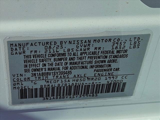 new 2025 Nissan Sentra car, priced at $21,445