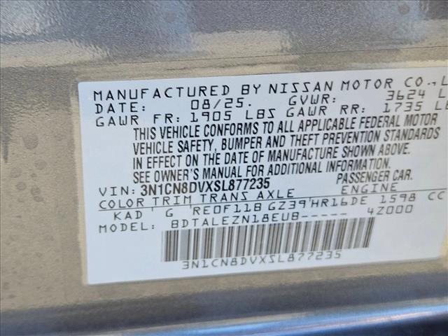 new 2025 Nissan Versa car, priced at $18,703