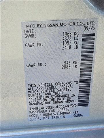 new 2025 Nissan Altima car, priced at $29,995