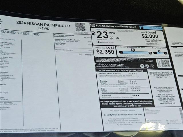 new 2024 Nissan Pathfinder car, priced at $32,297