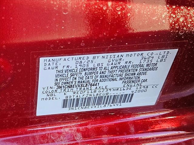 new 2025 Nissan Versa car, priced at $18,745