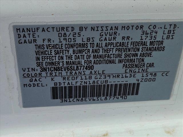 new 2025 Nissan Versa car, priced at $19,245