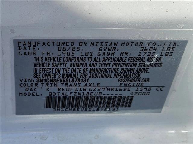 new 2025 Nissan Versa car, priced at $19,745