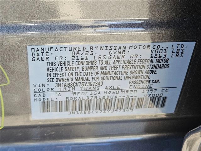 new 2025 Nissan Sentra car, priced at $20,495