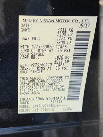 used 2017 Nissan Titan car, priced at $26,582