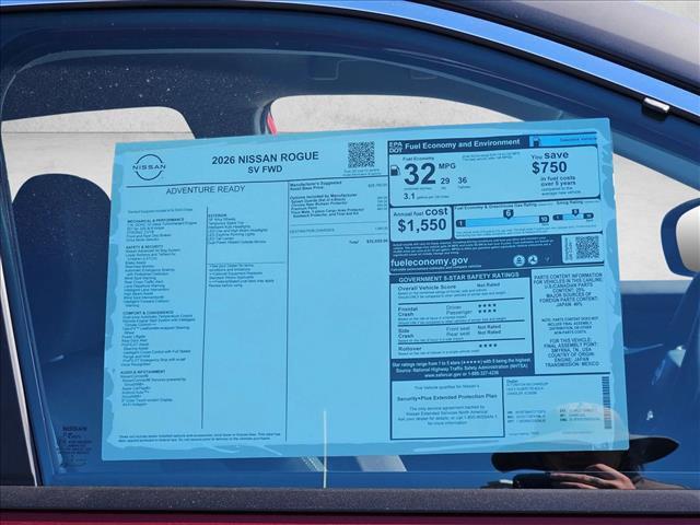 new 2026 Nissan Rogue car, priced at $27,714