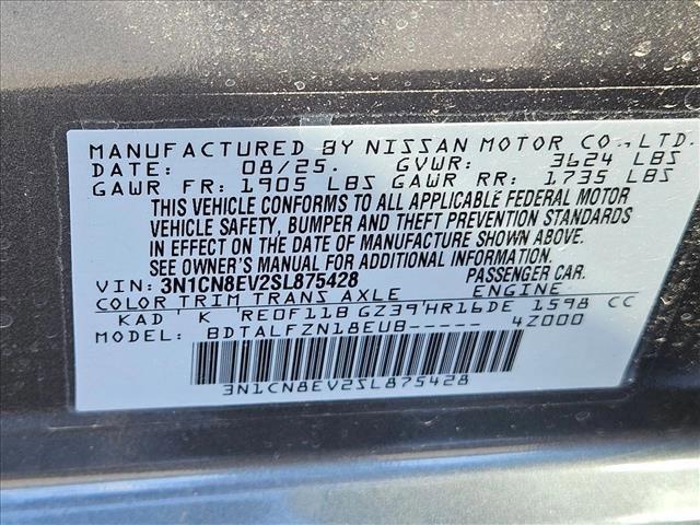 new 2025 Nissan Versa car, priced at $18,045