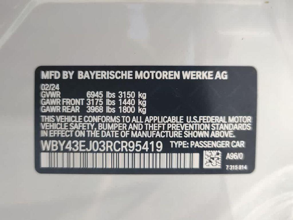 new 2024 BMW i7 car, priced at $110,795