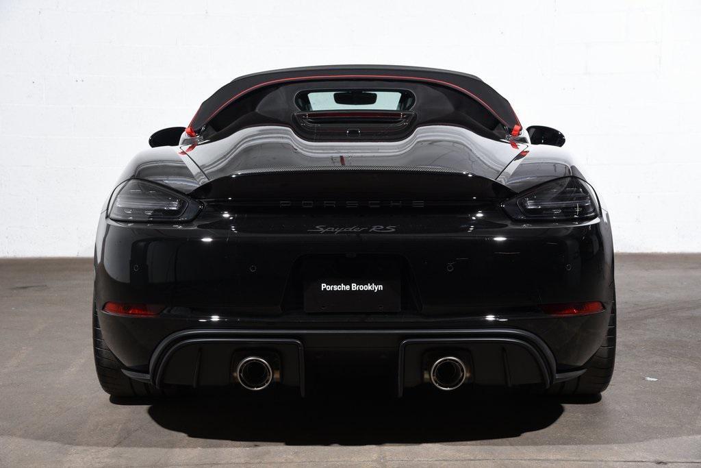 new 2025 Porsche 718 Spyder car, priced at $198,465