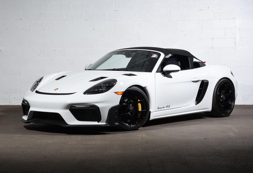 new 2025 Porsche 718 Spyder car, priced at $183,175
