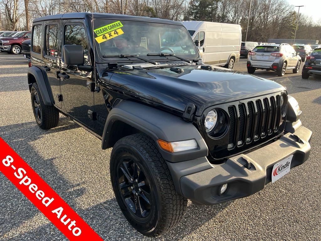 used 2021 Jeep Wrangler Unlimited car, priced at $22,899