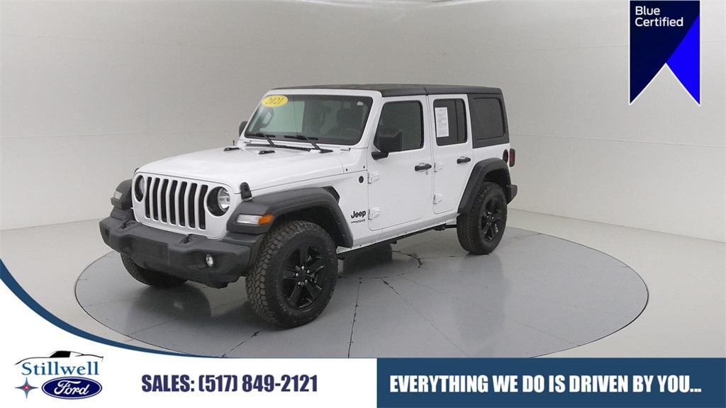 used 2021 Jeep Wrangler Unlimited car, priced at $29,858