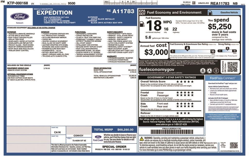 used 2024 Ford Expedition car, priced at $43,685