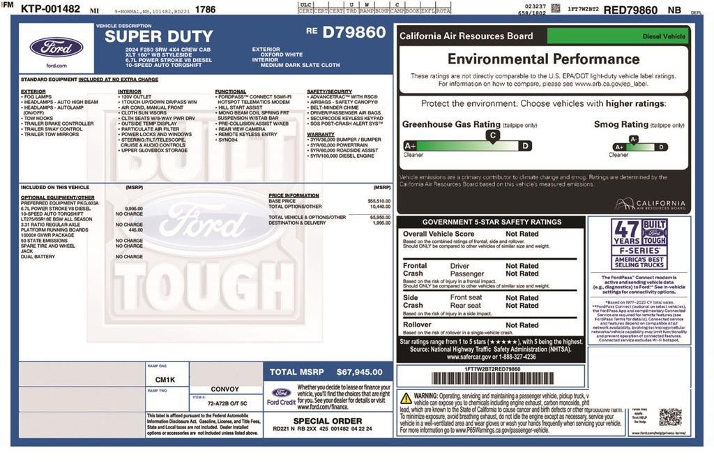 used 2024 Ford F-250 car, priced at $57,141