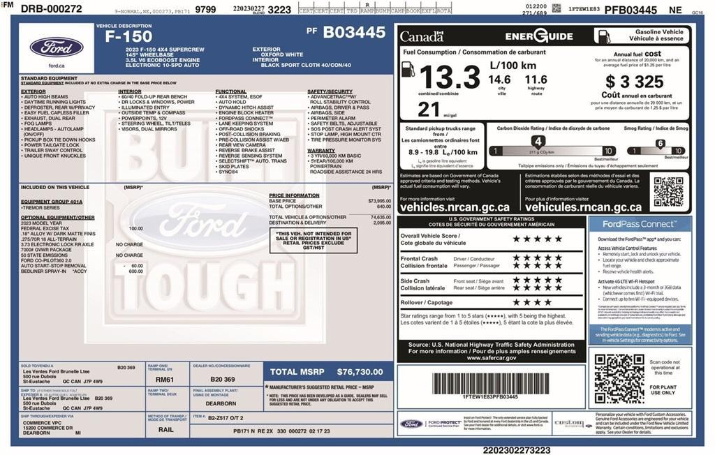 used 2023 Ford F-150 car, priced at $50,782
