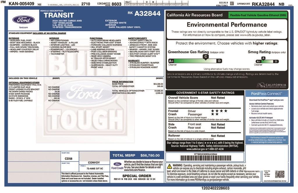 used 2024 Ford Transit-250 car, priced at $39,283