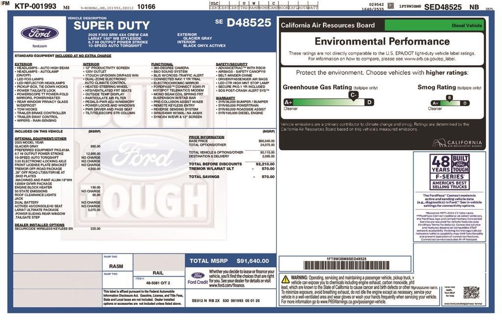 new 2025 Ford F-350 car, priced at $91,640
