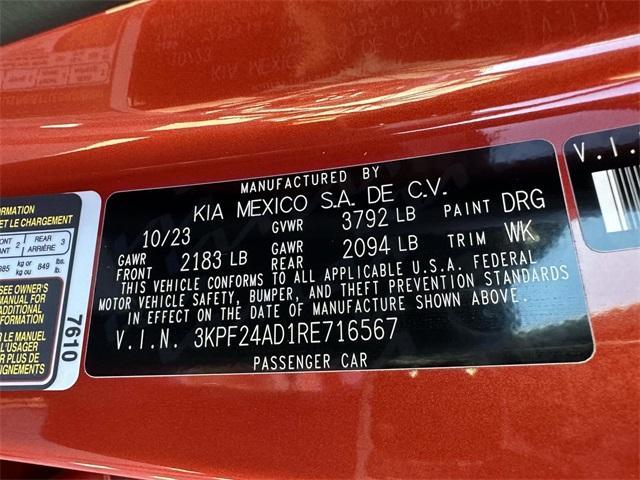 used 2024 Kia Forte car, priced at $17,555