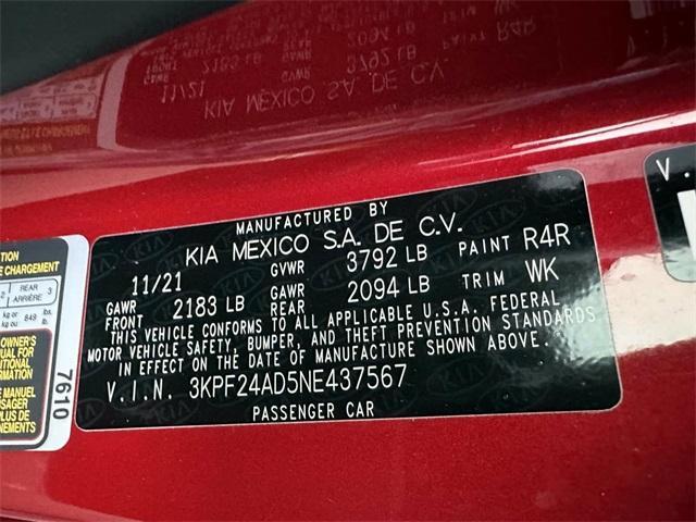 used 2022 Kia Forte car, priced at $13,774