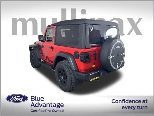 used 2021 Jeep Wrangler car, priced at $30,900