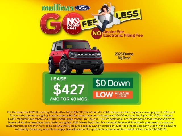 new 2025 Ford Bronco car, priced at $42,955