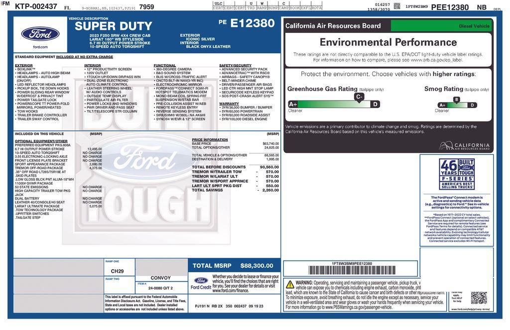 used 2023 Ford F-250 car, priced at $69,500