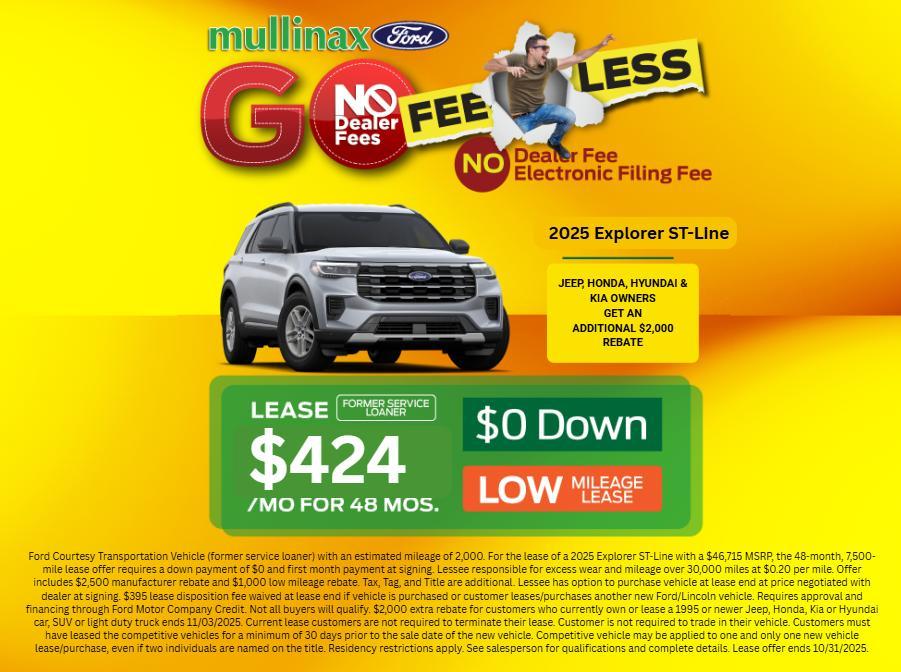 new 2025 Ford Explorer car, priced at $44,141