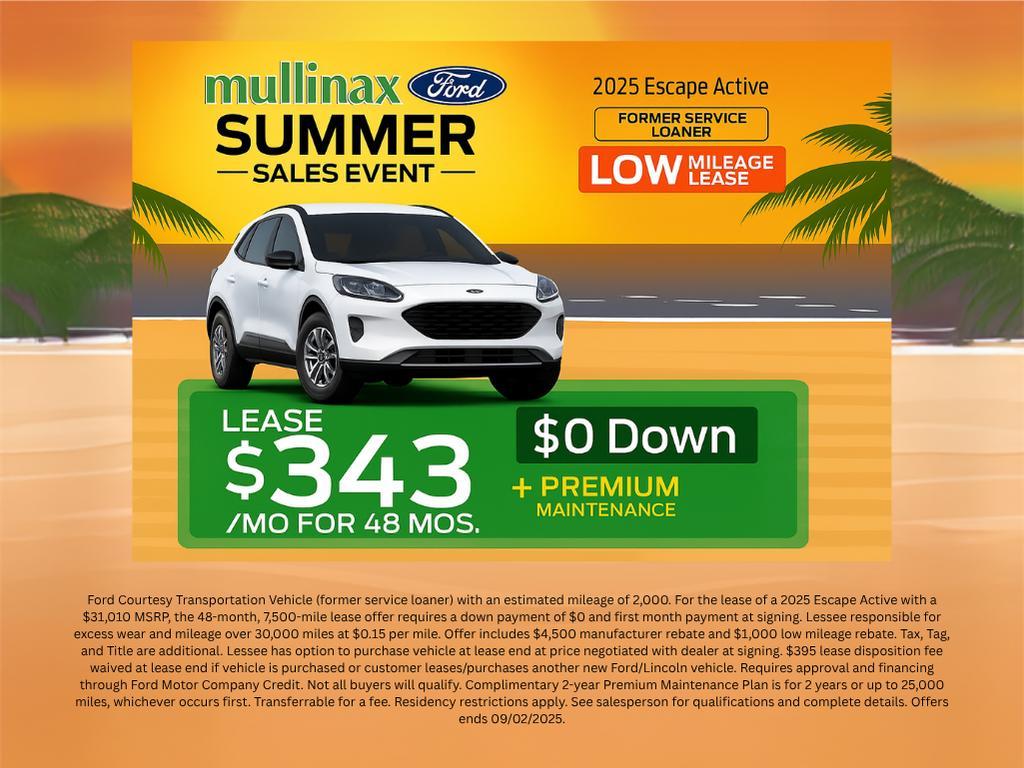 new 2025 Ford Escape car, priced at $26,849