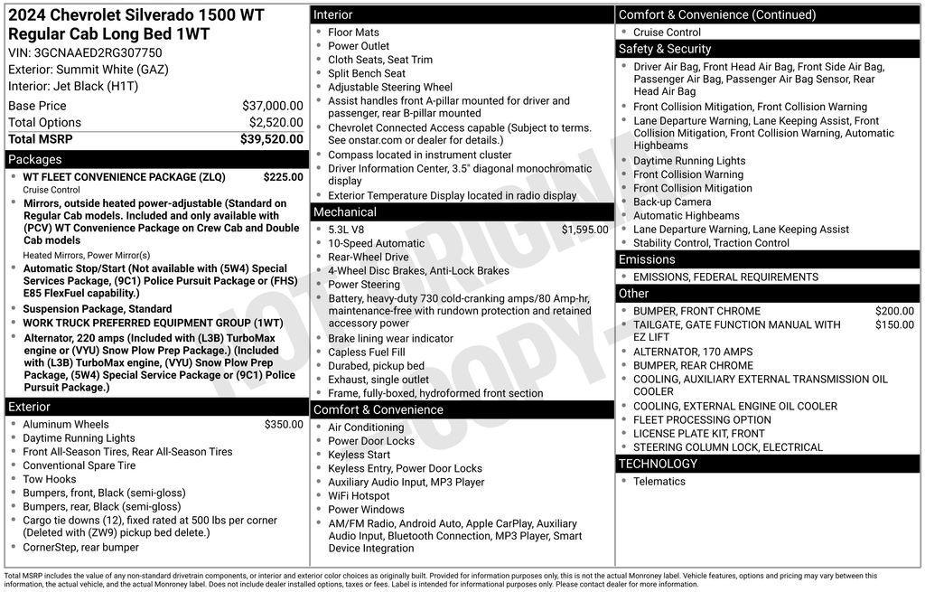 used 2024 Chevrolet Silverado 1500 car, priced at $30,750