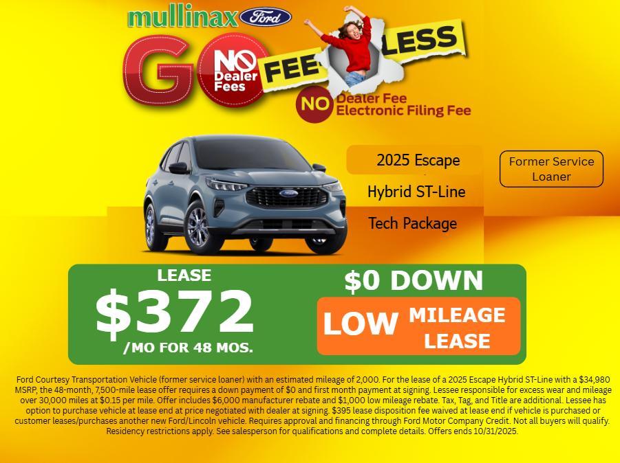 new 2025 Ford Escape car, priced at $27,929