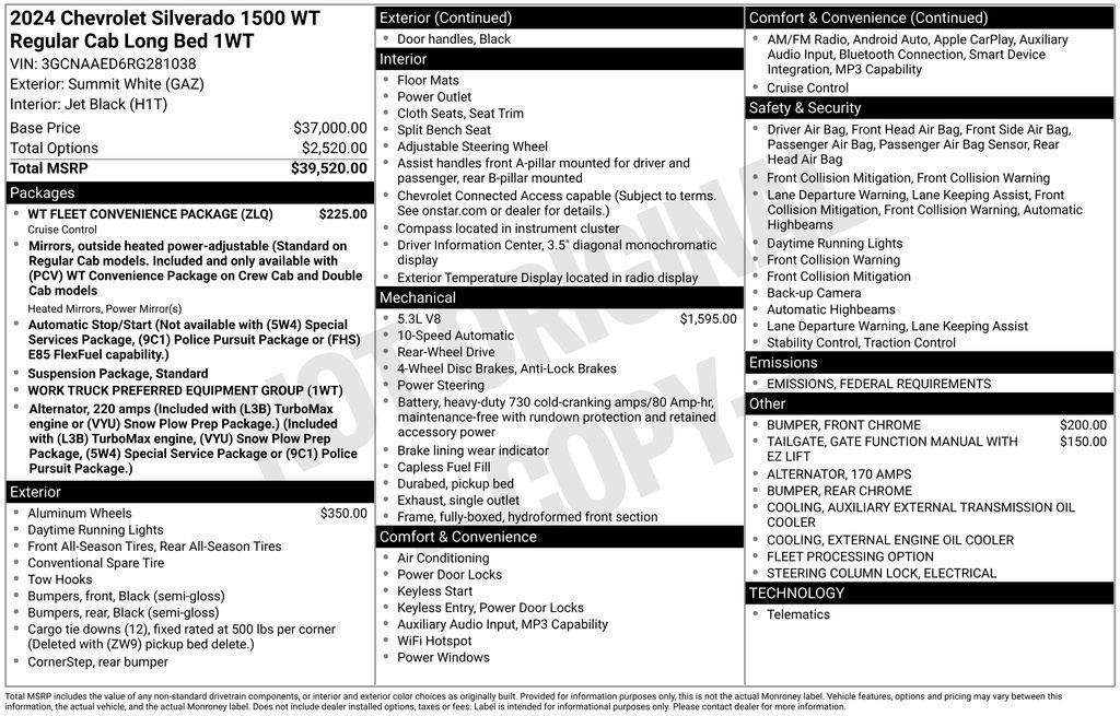 used 2024 Chevrolet Silverado 1500 car, priced at $28,500