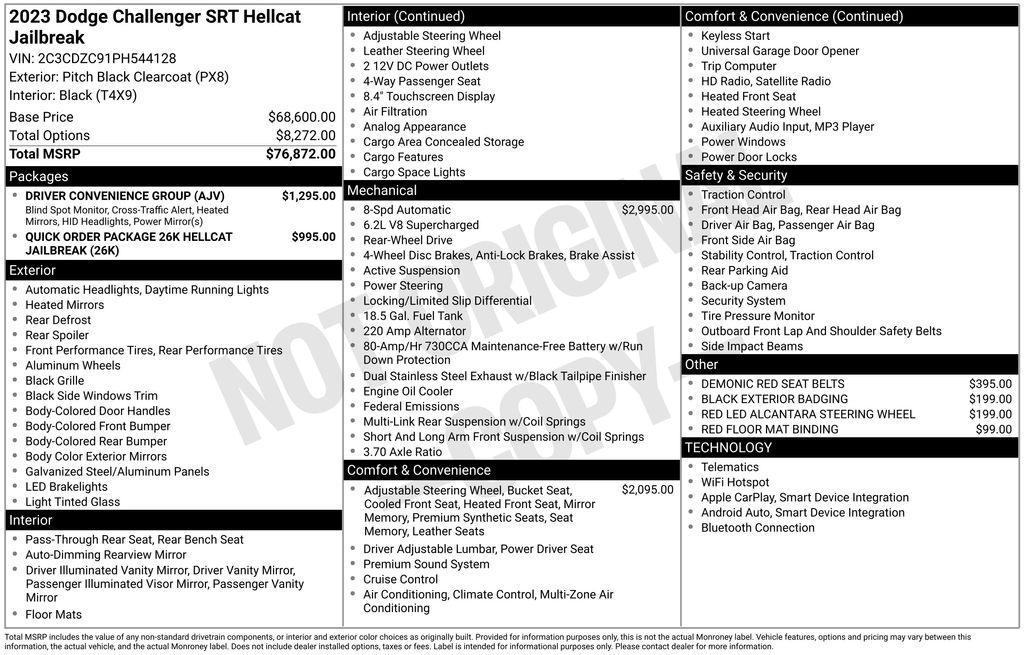 used 2023 Dodge Challenger car, priced at $58,900