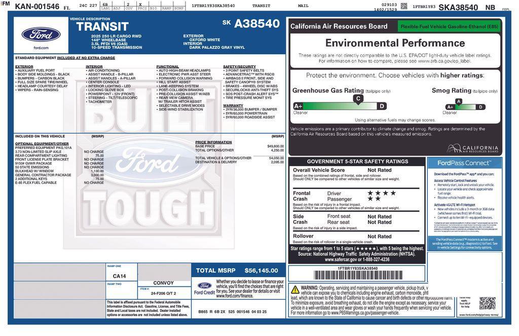 new 2025 Ford Transit-250 car, priced at $51,432