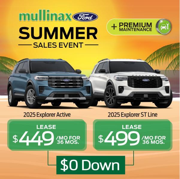 new 2025 Ford Explorer car, priced at $37,610